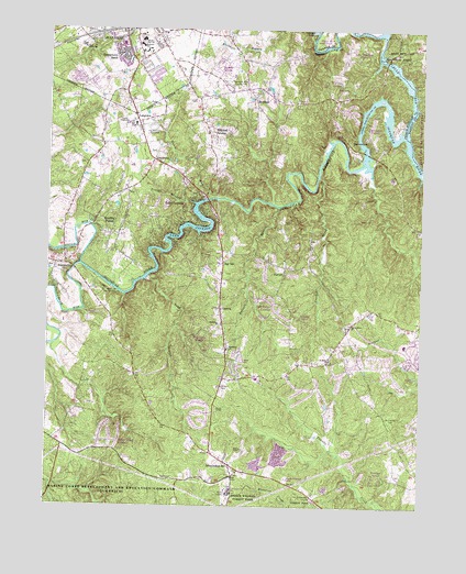 Independent Hill, VA USGS Topographic Map