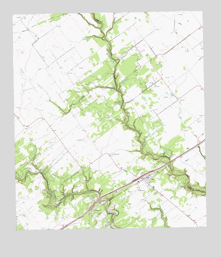 Inez, TX USGS Topographic Map