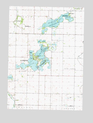 Ingham Lake, IA USGS Topographic Map