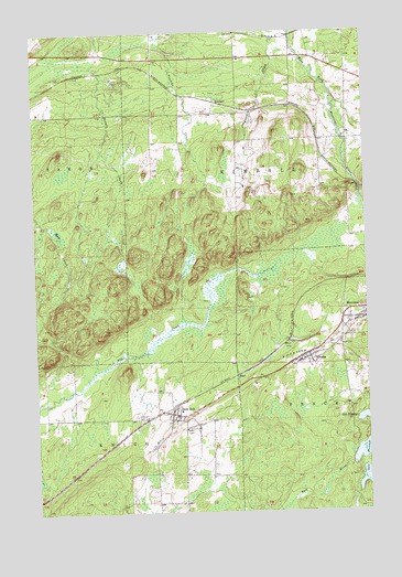 Iron Belt, WI USGS Topographic Map