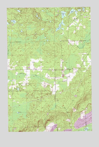 Isaac Lake, MN USGS Topographic Map