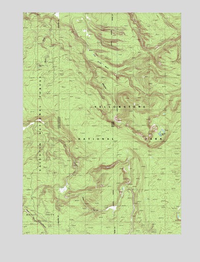 Jack Straw Basin, MT USGS Topographic Map