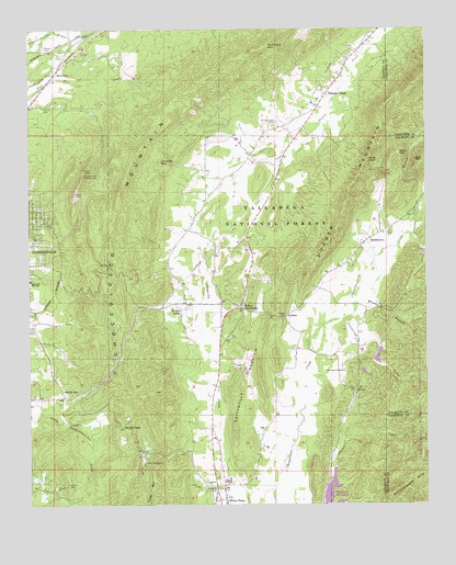 Jacksonville East, AL USGS Topographic Map
