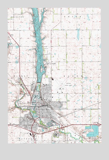 Jamestown, ND USGS Topographic Map