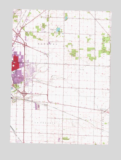 Janesville East, WI USGS Topographic Map
