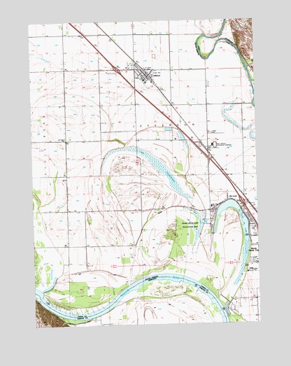 Jefferson, SD USGS Topographic Map