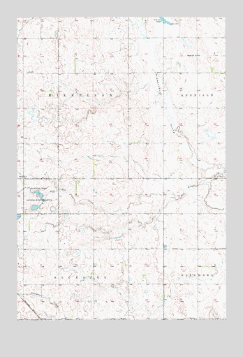 Jud SE, ND USGS Topographic Map