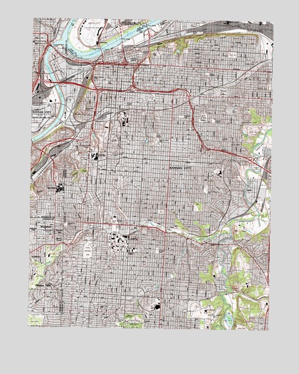 Kansas City, MO USGS Topographic Map