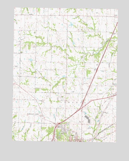 Kearney SW, MO USGS Topographic Map