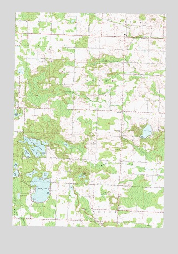 Kelly Lake, WI USGS Topographic Map