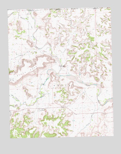 Kenton, OK USGS Topographic Map