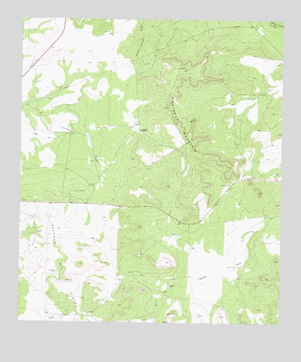 Ketchum Mountain, TX USGS Topographic Map