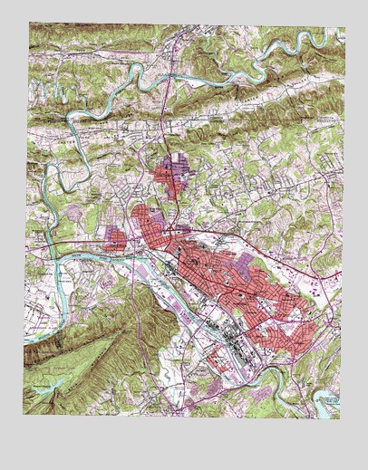Kingsport, TN USGS Topographic Map