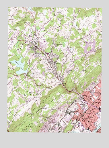 Kingston, PA USGS Topographic Map