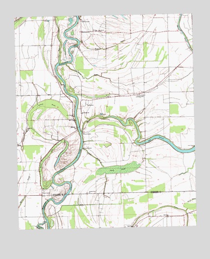 Kinlock, MS USGS Topographic Map