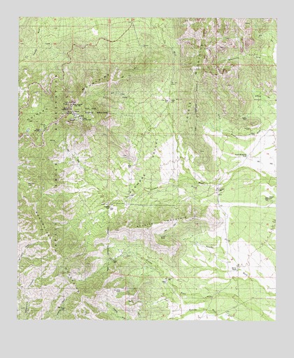 Kitt Peak, AZ USGS Topographic Map