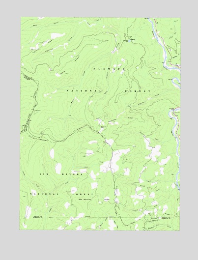 Bark Shanty Gulch, CA USGS Topographic Map