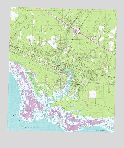 Lacombe, LA USGS Topographic Map