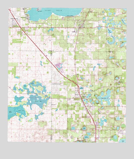 Lady Lake, FL USGS Topographic Map