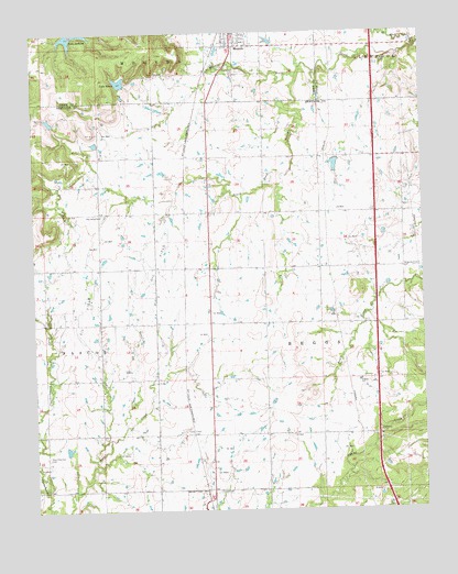 Lake Boren, OK USGS Topographic Map