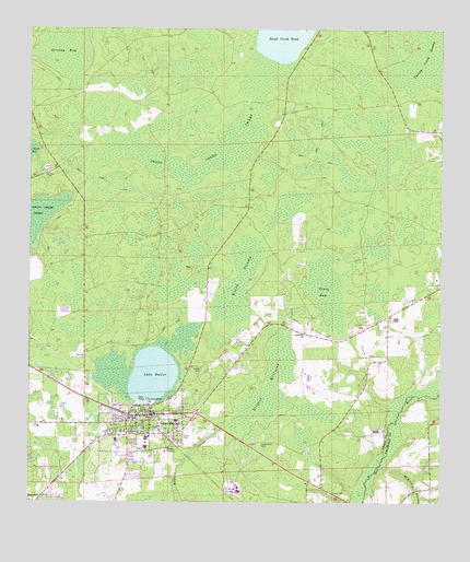 Lake Butler, FL USGS Topographic Map