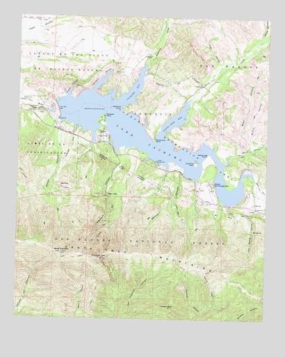 Lake Cachuma, CA USGS Topographic Map