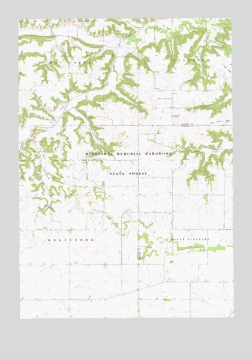 Lake City NW, MN USGS Topographic Map