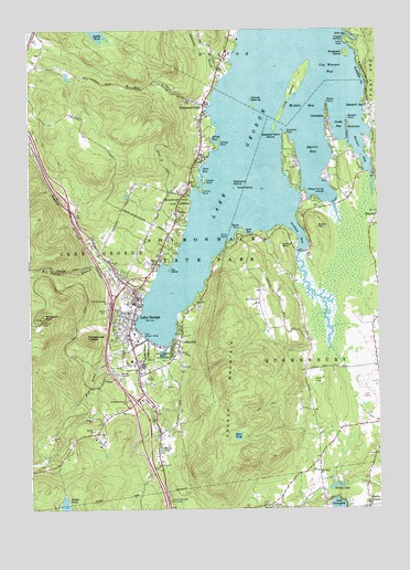 Lake George, NY USGS Topographic Map