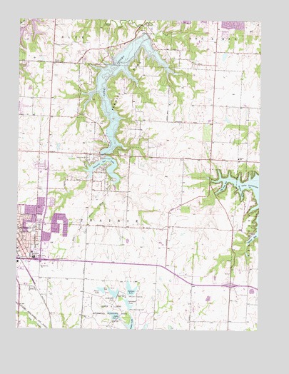 Lake Jacomo, MO USGS Topographic Map