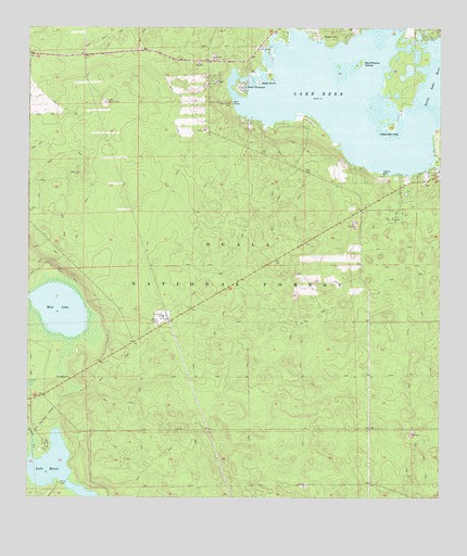 Lake Kerr, FL USGS Topographic Map