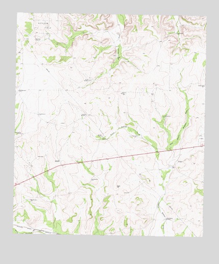 Barnhart NE, TX USGS Topographic Map