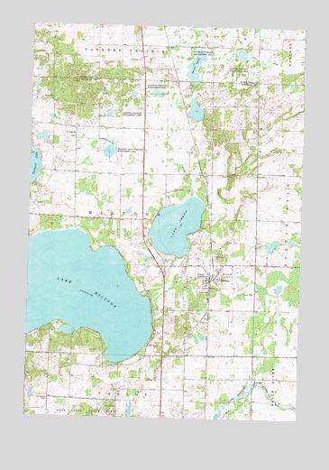 Lake Miltona East, MN USGS Topographic Map