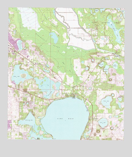 Lake Weir, FL USGS Topographic Map