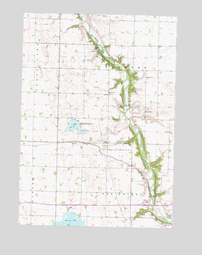 Lakefield NE, MN USGS Topographic Map