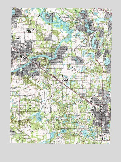 Barrington, IL USGS Topographic Map
