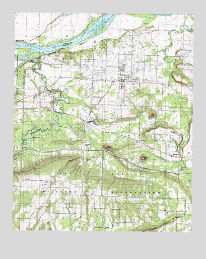 Lavaca, AR USGS Topographic Map