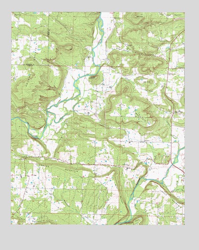 Lee Mountain, AR USGS Topographic Map