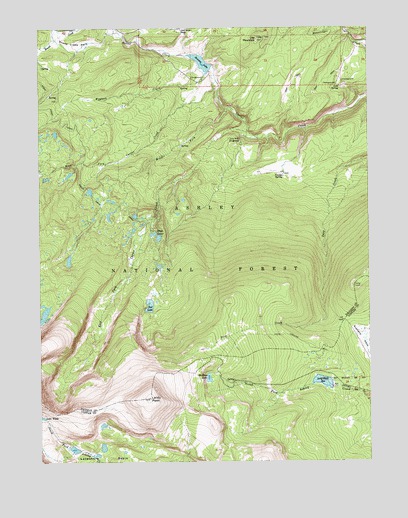 Leidy Peak, UT USGS Topographic Map