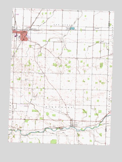 Leipsic, OH USGS Topographic Map