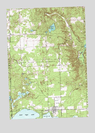 Lewiston, MI USGS Topographic Map