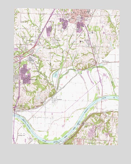 Liberty, MO USGS Topographic Map
