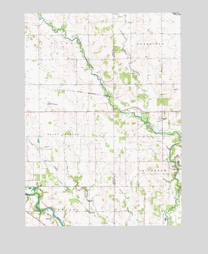 Bassett, IA USGS Topographic Map