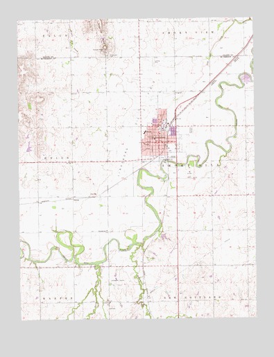 Lindsborg, KS USGS Topographic Map