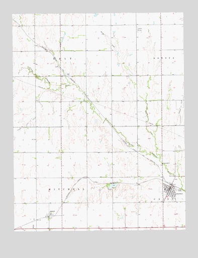Little River, KS USGS Topographic Map