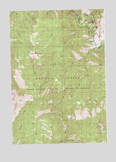 Little Soldier Mountain, ID USGS Topographic Map