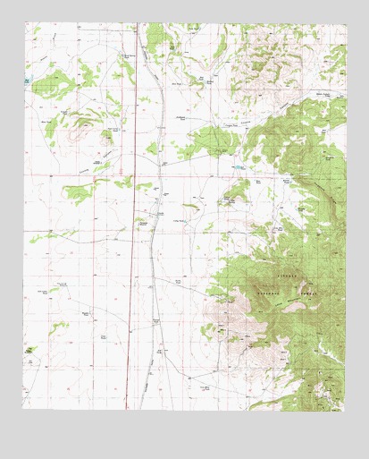 Lone Mountain, NM USGS Topographic Map