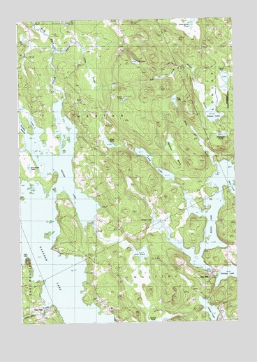 Long Lake, ME USGS Topographic Map