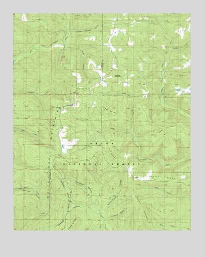 Lost Corner, AR USGS Topographic Map