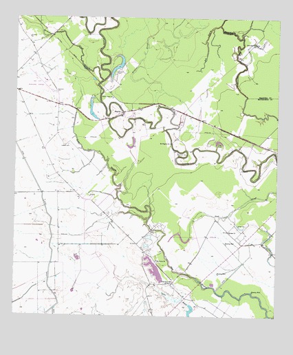 Bay City NE, TX USGS Topographic Map