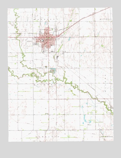 Lyons, KS USGS Topographic Map